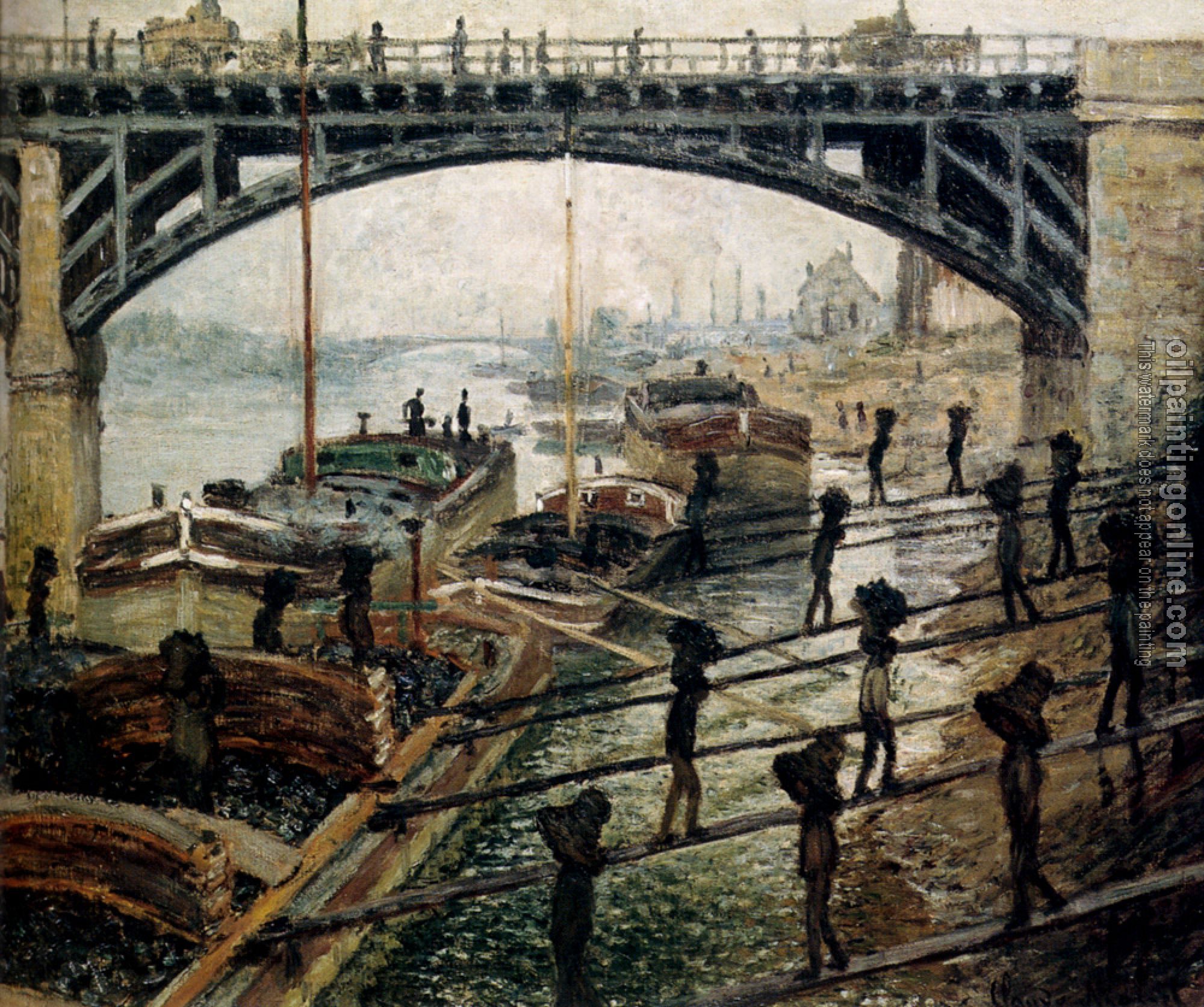 Monet, Claude Oscar - Unloading Coal